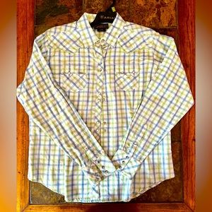 Ariat Long Shimmer Sleeve Pearl Snap